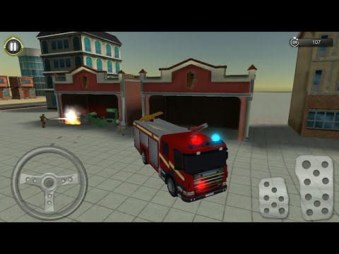NY City Firefighter Simulator 2021 - Fire Truck Driving Simulator Game - Android Gameplay