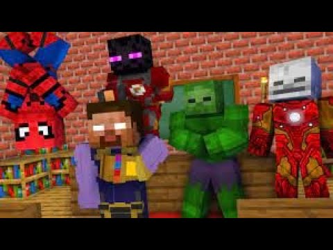 Monster School   BECAME A SUPERHERO Challenge   Minecraft Animation