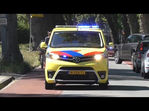 Primeur Nieuwe Rapid Responder 12-347 met spoed naar een Ongeval in Velserbroek