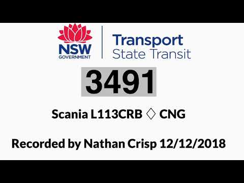 Sydney Buses m/o 3491 • Scania L113CRB ♦️ CNG • ANSAIR Orana
