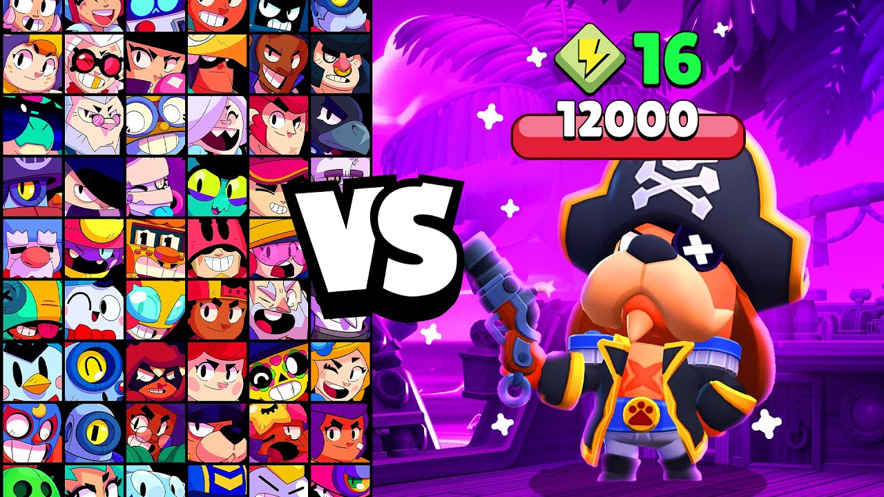 SEADOG RUFFS vs ALL BRAWLERS! With 16 POWER-UPs! | Brawl Stars