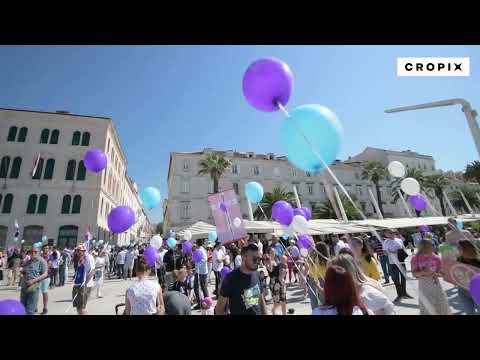 Hod za život po splitskoj Rivi