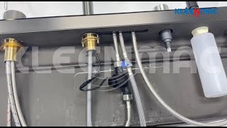 KLEENMAC -Installation video of  Kitchen sink with Smart Rainfall integrated faucet 