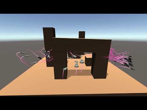 Flocking Behaviour with Obstacle Avoidance in ECS | UNITY