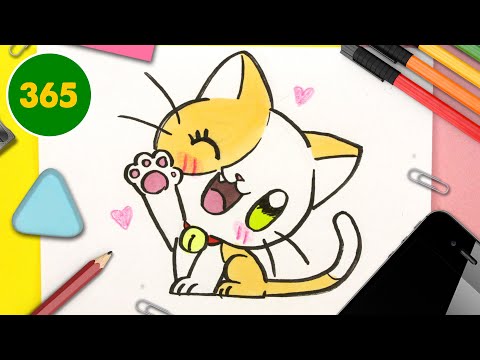 Comment dessiner CHATON KAWAII 💖 Chat kawaii 💖 dessins faciles kawaii