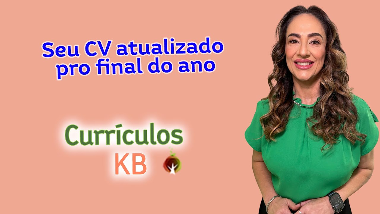 Seu CV atualizado pro final do ano