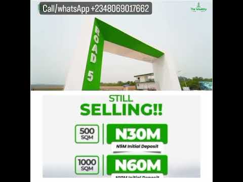 Land For Sale The Wealthy Place Commercial Land Along Lekki Free Trade Zone/dangote Refinery Road Ibeju-Lekki Lagos