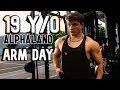 19 y/o Alphaland Arm Day | Jed North Package | Teen bodybuilding Motivation | Bicep workout