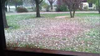 preview picture of video 'Hail storm in Rose Hill Kansas on April 8 2011 WATCH IN HD'