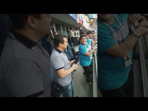 Maradona Drogado en el estadio - Mundial rusia 2018
