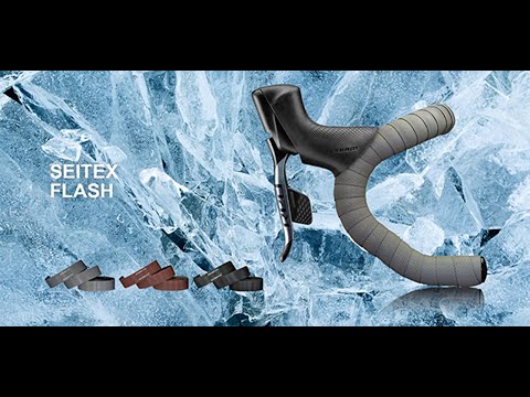 Flash Gray SEITEX textured cycling bar tape for road bikes