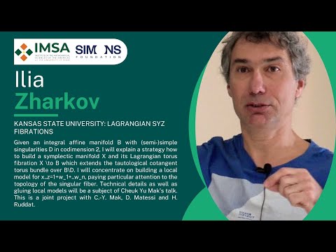 Ilia Zarkov, Kansas State University: Lagrangian SYZ fibrations