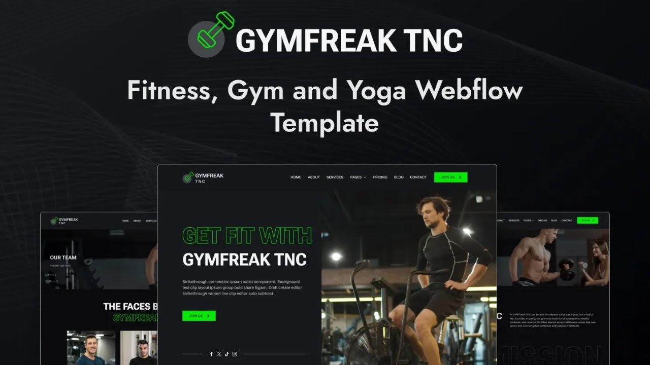 How to Use GYMFreak TNC Webflow Template | New Webflow Gym, Fitness Center, Yoga Studio Template