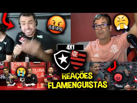REAÇÕES dos FLAMENGUISTAS FURIOSOS com a DERROTA - BOTAFOGO 4X1 FLAMENGO [REACT BRASILEIRÃO 2024]
