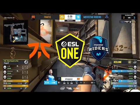 fnatic vs Movistar Riders   ESL One ROAD TO RIO MAJOR  MAP 1 Train HIGHLIGHTS   CSGO