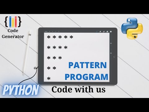 Inverted Half Pyramid Pattern In Python Python For Beginners Code Generator Cg