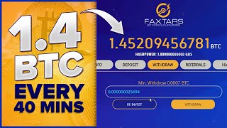 FREE 1.4 Bitcoin Every 40 Minutes - FREE BITCOIN MINING WEBSITE 2022 | No Investment Required