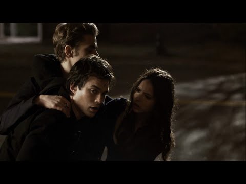 TVD 1x22 - Bonnie helps Stefan save Damon | Delena Scenes HD