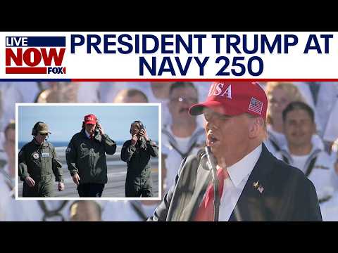 Video | FULL REMARKS: Trump joins sailors in Virginia for Navy’s 250th anniversary