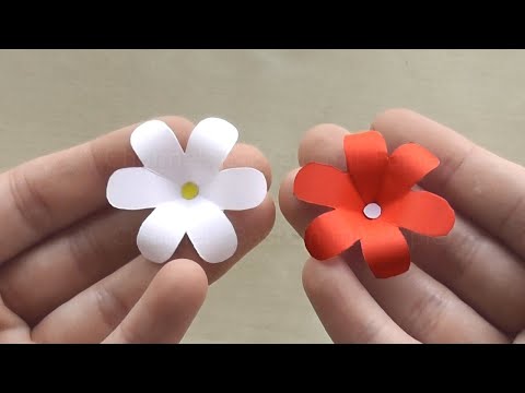Blume basteln mit Papier - Blüte als Deko oder Geschenk selber machen 🌸