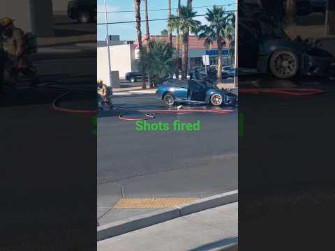Accident on bonanza and nellis,suspect ran into la bonita.la bonita is closed,heavy police presence!