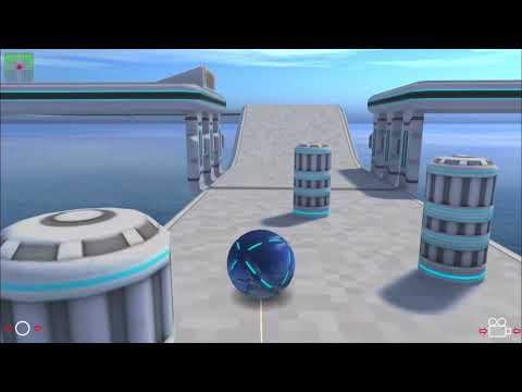 Don’t fall off the course. The ball overcomes obstacles.