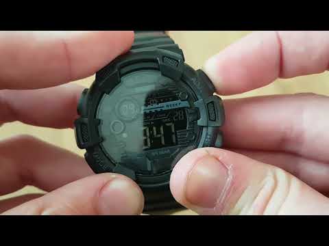 Мужские часы Skmei Champion / 1243. Видео обзор! Инструкция! Как настроить!