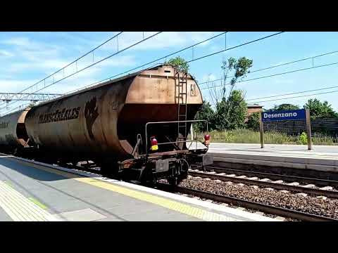 Una lunga carrellata di Treni Merci in Transito alla Stazione di Desenzano 2021