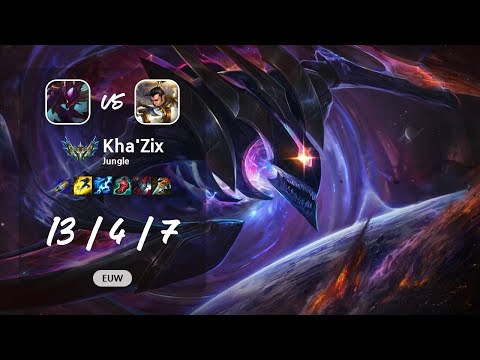 Kha'Zix Jungle vs Xin Zhao - EUW Challenger Patch 13.9