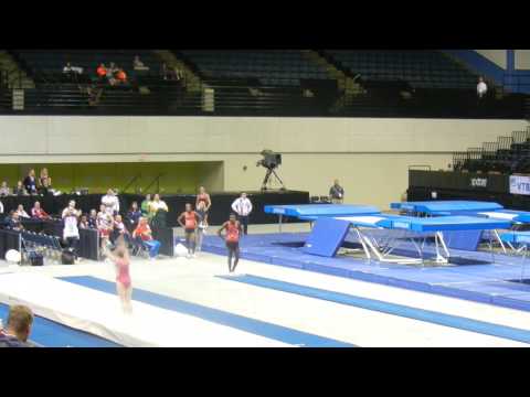 2014 Worlds Tumbling Anna Korobeinikova RUS 1st pass Prelims Women