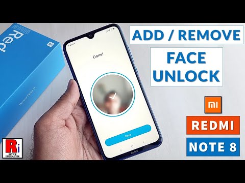 How To Add / Remove Face Unlock On Xiaomi Redmi Note 8