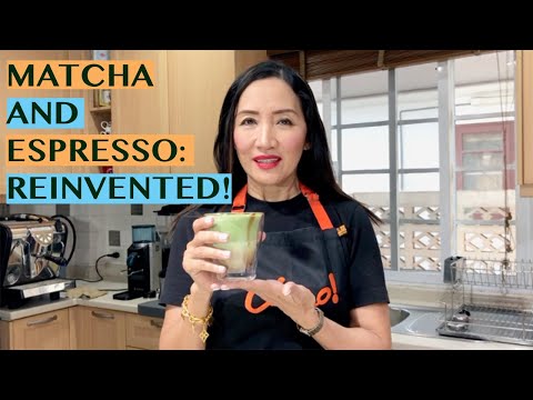 HOW TO MAKE SALTED CARAMEL MATCHA ESPRESSO: THREE-TONE!