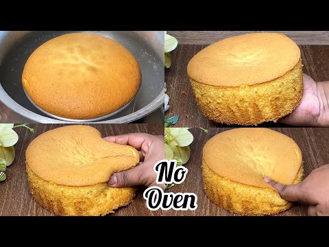 চুলায় তৈরি একদম ওভেনের মতো ২ডিমের ভ্যানিলা স্পঞ্জ কেক রেসিপি | Vanilla Sponge Cake Recipe