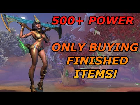 ONLY BUYING COMPLETED ITEMS CHALLENGE & 500+ POWER - Grandmasters Ranked 1v1 Duel - SMITE