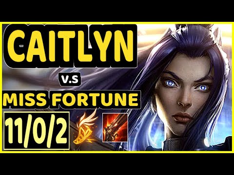 ZVEN (CAITLYN) vs MISS FORTUNE - 11/0/2 KDA BOTTOM ADC CHALLENGER GAMEPLAY - NA