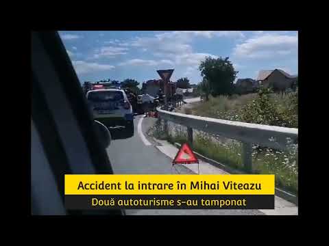 Accident la intrare în Mihai Viteazu (28.07.2023)