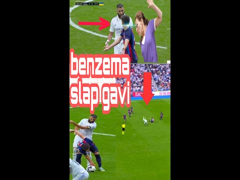 benzema slap gavi #fcbarcelona #realmadrid #barcavsmadrid