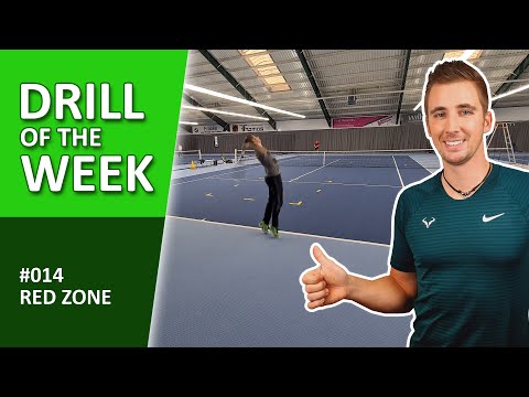"Red Zone" - Tennis Drill To Pressure The Opponent - Offensive Play - #014 "Drill of the Week"