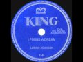 LONNIE JOHNSON - I Found a Dream (1950 ...