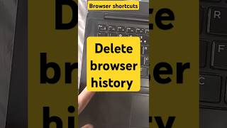 Delete Browser History with this Shortcut #shortcutkeys #windows #techtips #keyboard #windows10 #CMD