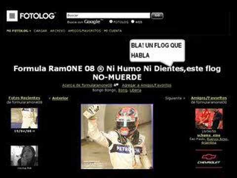 La voz de Formula Ram0NE-UN FLOG QUE HABLA