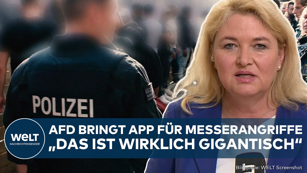 BERLIN: AfD bringt App für Messerangriffe! Zwei weitere Funktionen sollen noch zusätzlich kommen