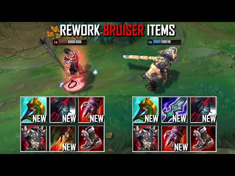 NEW DARIUS vs NEW GAREN FIGHTS! (WITH REWORK BRUISER ITEMS) & Best Pentakills!