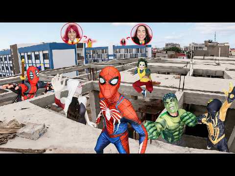 Team Spider-Man vs Joker’s New Henchmen – Smiling Women!