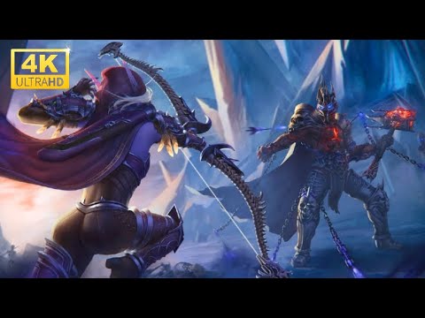 Lich King vs Sylvanas Epic Battle in 4K Ultra HD  World of Warcraft Full Movie Cinematic