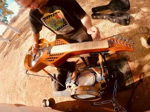 7 string lap slide with farmer foot drums jam 1
