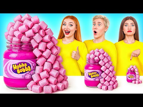 Big, Medium and Small Plate Challenge | Amazing Hacks and Tricks by Bubba DO Challenge