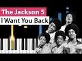 The Jackson 5 I Want You Back Piano Tutorial How To Play I Want You Back