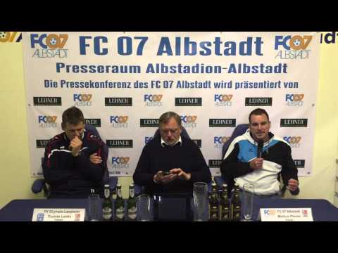 Pressekonferenz FC 07 Albstadt - FV Olympia Laupheim