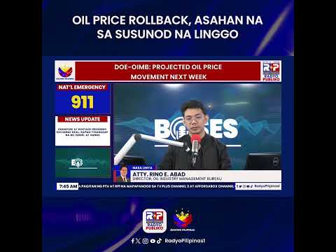 Bawas-presyo sa presyo ng produktong petrolyo, asahan sa susundo ng linggo